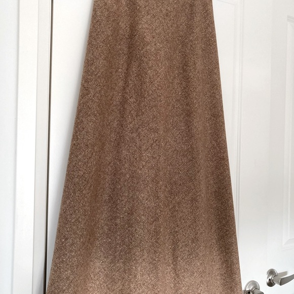 Kenneth Cole maxi wool brown skirt, size 6-8 - Picture 1 of 10